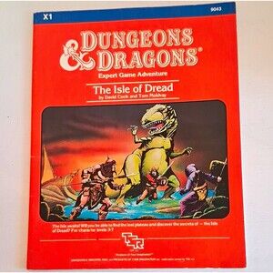 TSR Dungeons & Dragons X1 The Isle of Dread Adventure Module 9043 (1983)